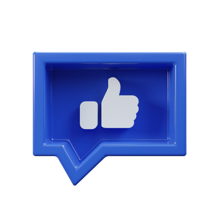 Thumbs Up Message  3D Icon