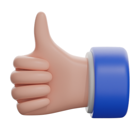 Thumbs Up Sign  3D Icon