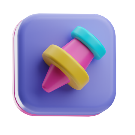 Thumbtack  3D Icon