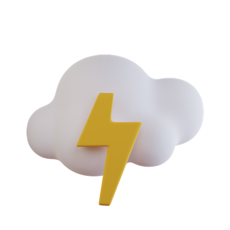 Thunder  3D Icon
