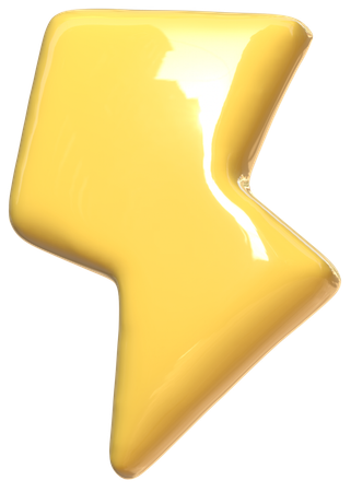 Thunder  3D Icon
