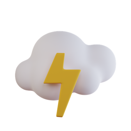 Thunder  3D Icon