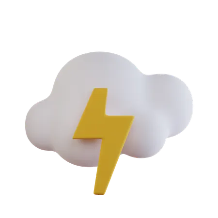 Thunder  3D Icon