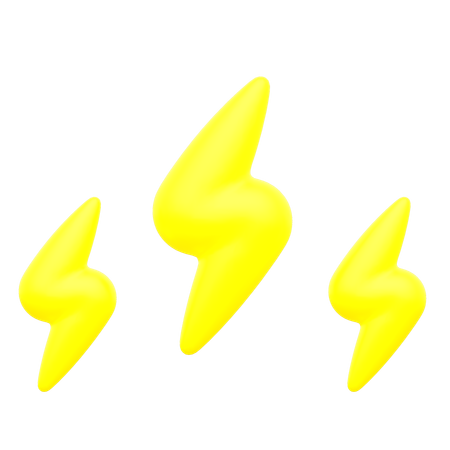 Thunder  3D Icon