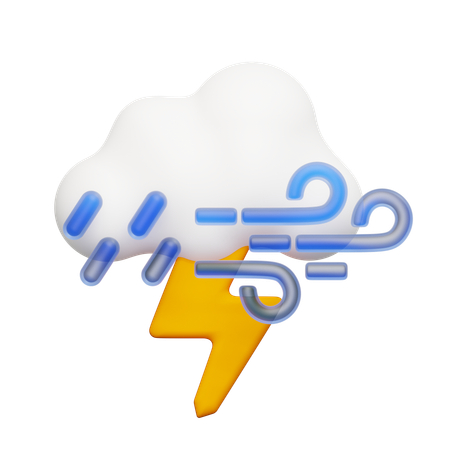 Thunder  3D Icon