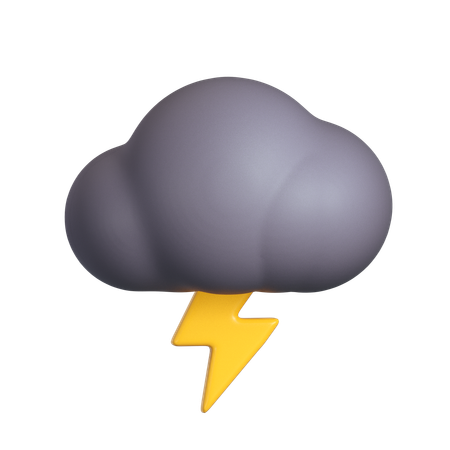 Thunder  3D Icon