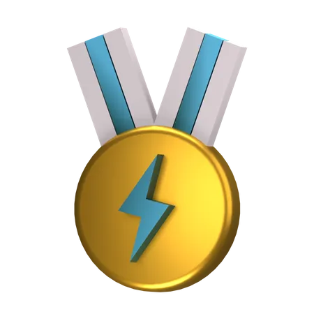 Thunder Badge  3D Icon