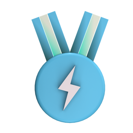 Thunder Badge  3D Icon