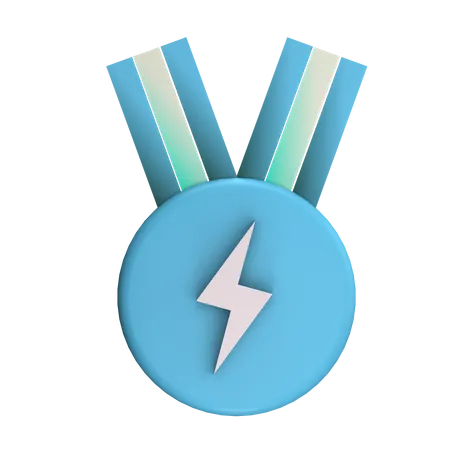 Thunder Badge  3D Icon