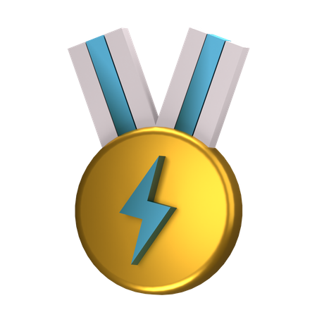 Thunder Badge  3D Icon