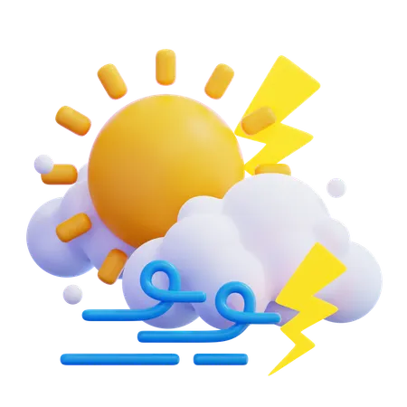Thunder Day  3D Icon