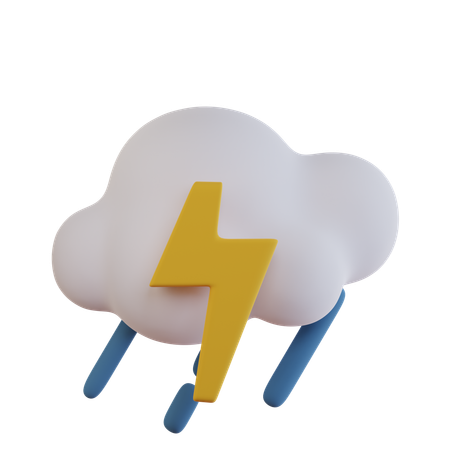 Thunder Heavy Rain  3D Icon