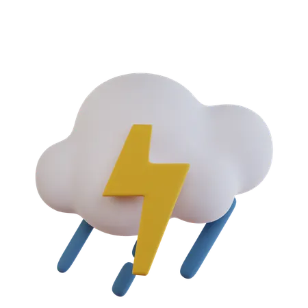 Thunder Heavy Rain  3D Icon
