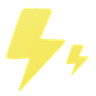 3d thunder light illustration