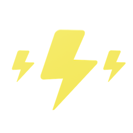 Thunder Lightning Strom  3D Icon