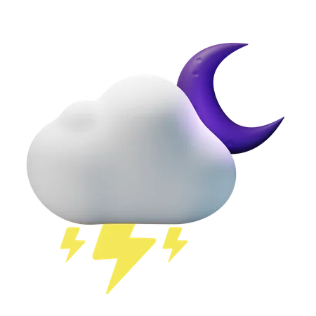 Thunder Night  3D Icon