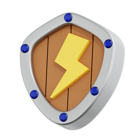 Thunder Shield  3D Icon