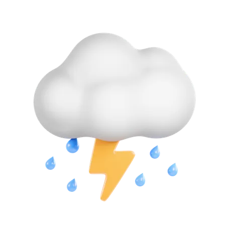 Thunder Storm  3D Icon