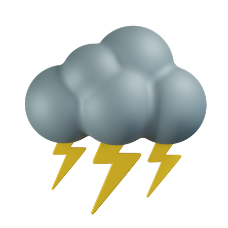 Thunder Storm  3D Icon