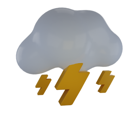 Thunder Storm  3D Illustration