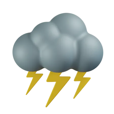 Thunder Storm  3D Icon