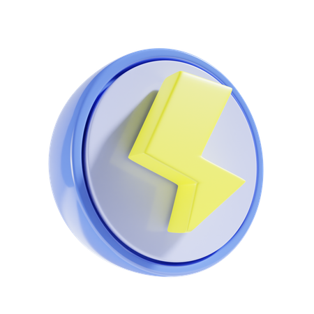 Thunderbolt  3D Icon