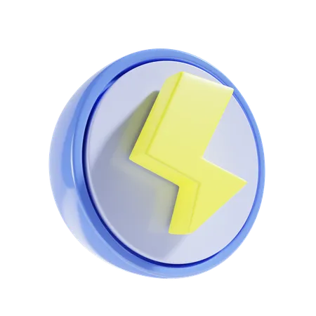 Thunderbolt  3D Icon