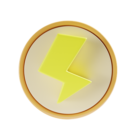 Thunderbolt  3D Icon