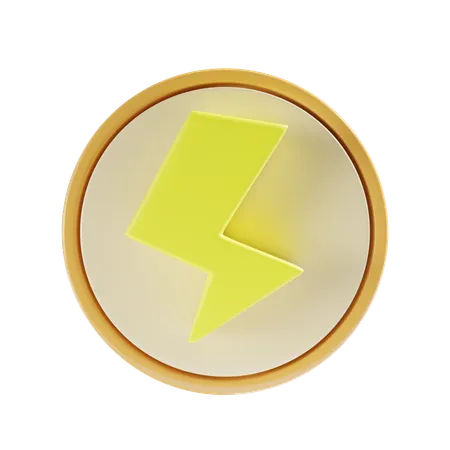 Thunderbolt  3D Icon