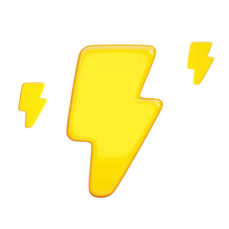 Thunderbolt  3D Icon