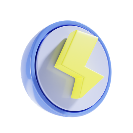 Thunderbolt  3D Icon