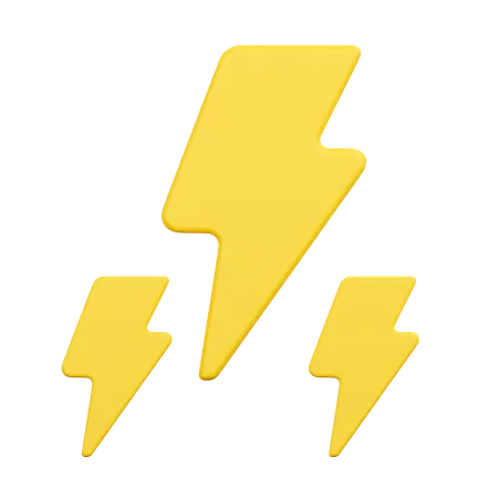 Thunderstorm Illustration 3D Icon