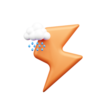 Thunderstorm  3D Icon