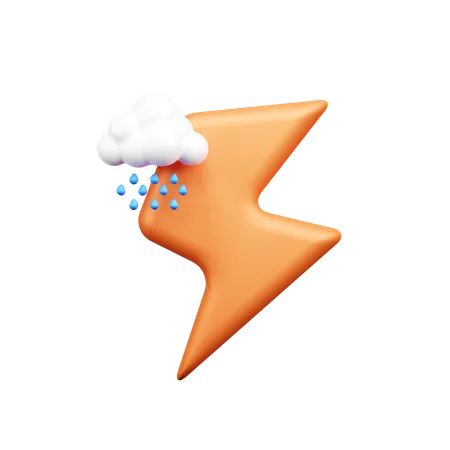 Thunderstorm  3D Icon