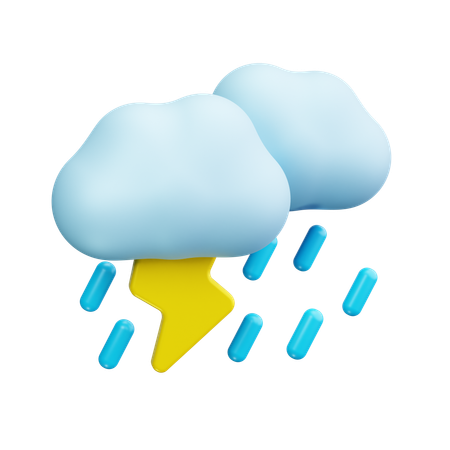 Thunderstorm  3D Icon
