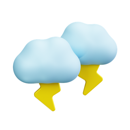 Thunderstorm  3D Icon