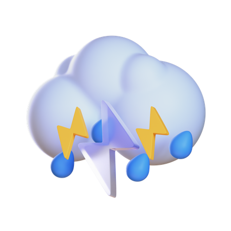 Thunderstorm  3D Icon