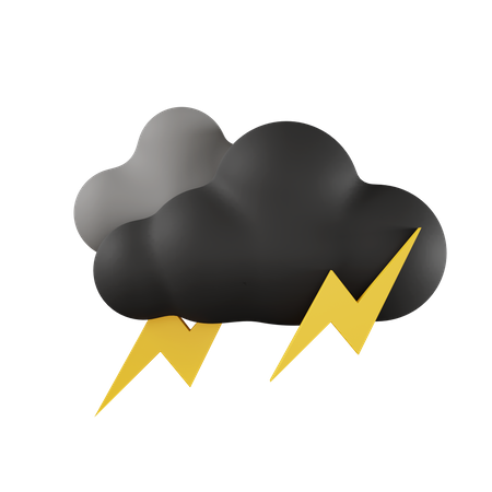 Thunderstorm  3D Icon