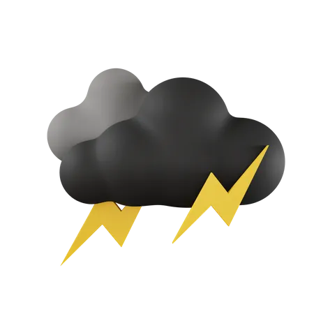 Thunderstorm  3D Icon