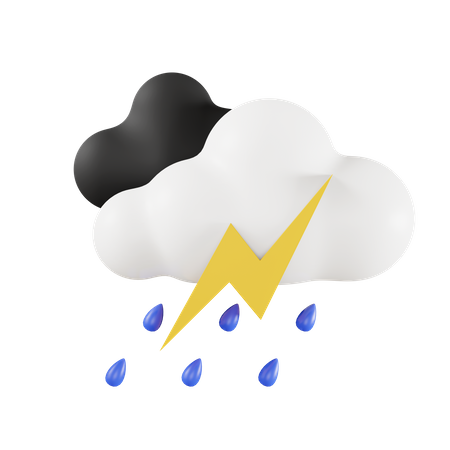 Thunderstorm  3D Icon