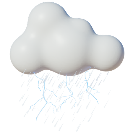 Thunderstorm  3D Icon