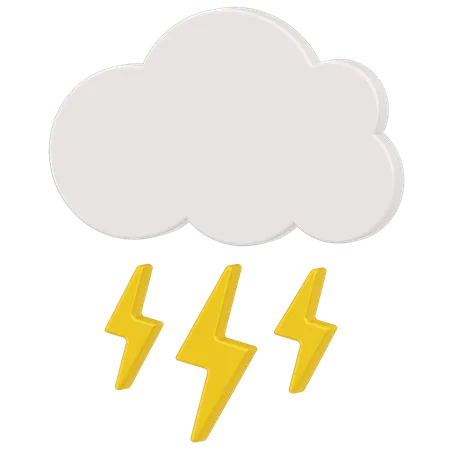 Thunderstorm  3D Icon