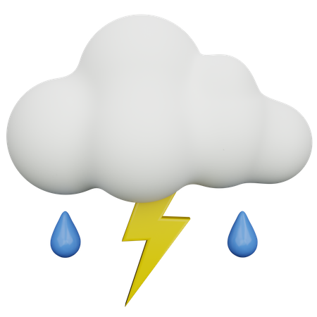 Thunderstorm  3D Icon