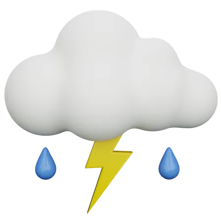 Thunderstorm  3D Icon