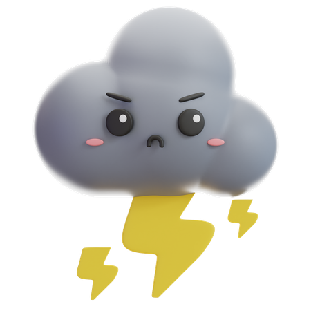 Thunderstorm  3D Icon