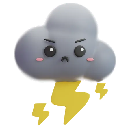 Thunderstorm  3D Icon