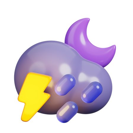 Thunderstorm  3D Icon