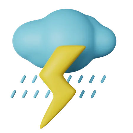 Thunderstorm  3D Icon