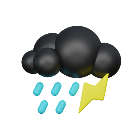 Thunderstorm  3D Icon