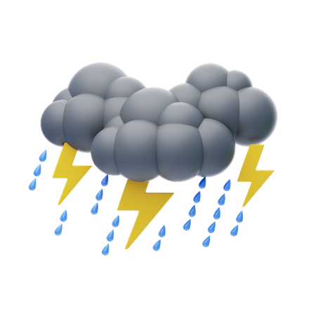 Thunderstorm  3D Icon